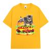 Hamburger Funny Cat Funny Meme TShirt Unisex Women Casual Fashion Vintage T Shirts Summer Cotton Oversized Short Sleeve Tshirts