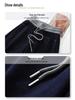 Dark Blue Women's Thickened Winter Straight-Leg Scimitar Jeans 2024