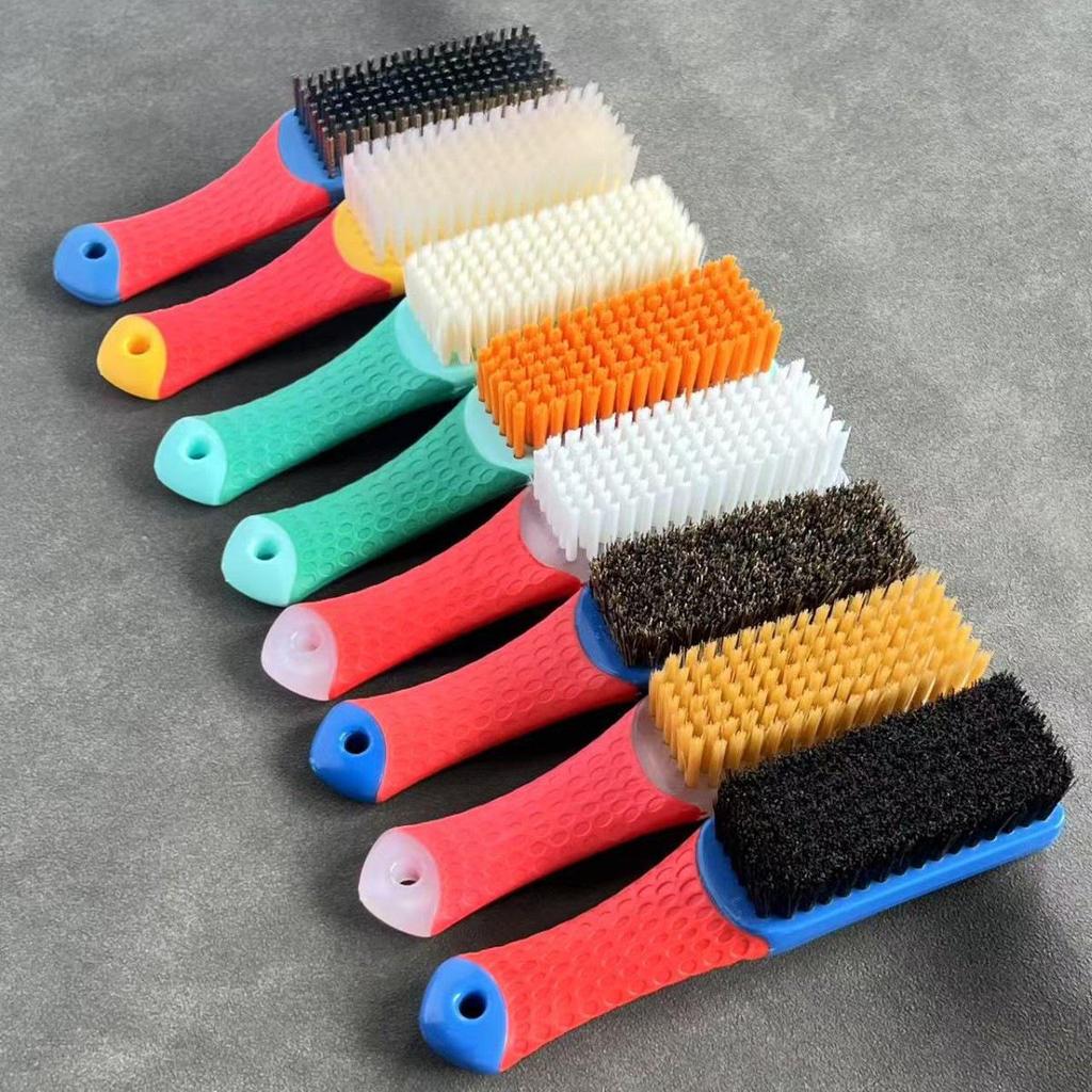 Wenwan Nano & Bristle Brush with Dual-Color Silicone Handle
