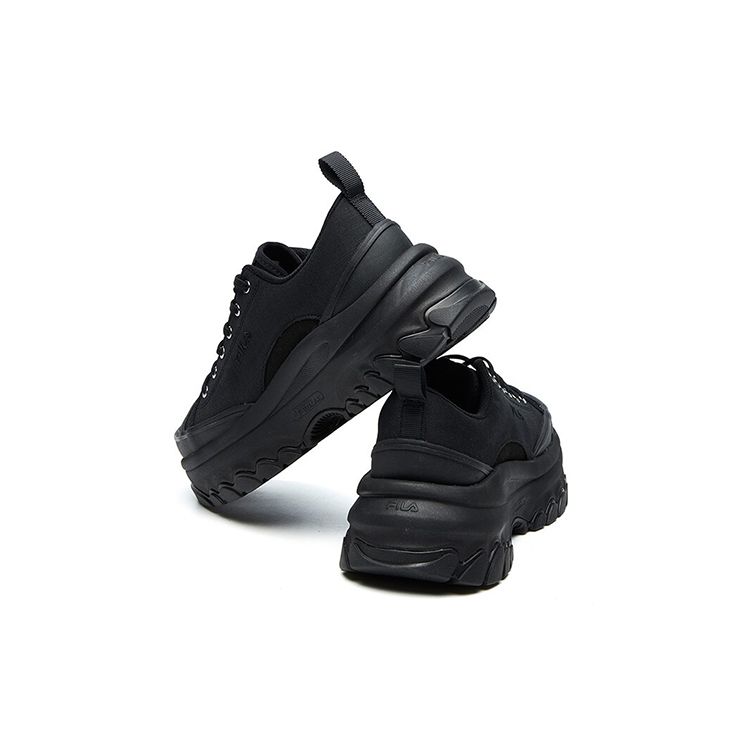 Fila Lava Canvas Sports Durable Low-Top Casual Shoes Women Sneaker Black F12W124155FBK