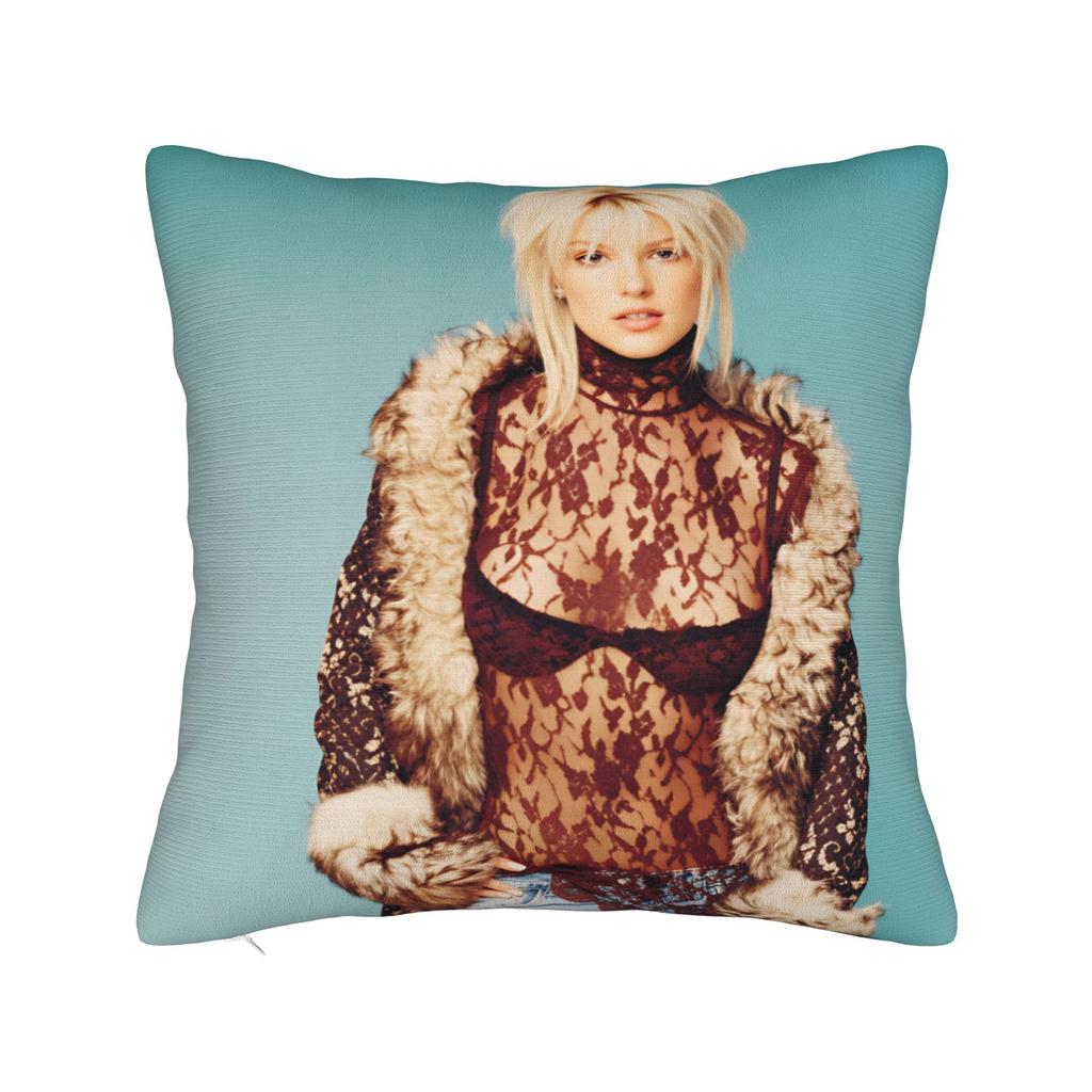 Pillow Case Star D-De Britneys-Spears Singer Square Pillow Cover For Sofa Bedroom Home Decor Funny Pillowcases