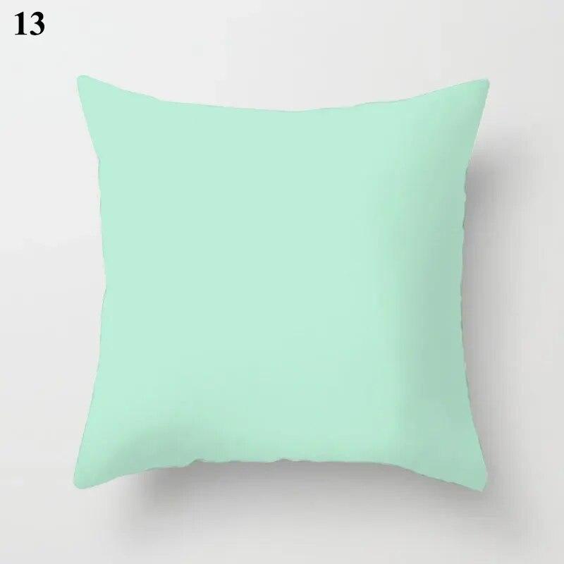 Fresh Fashion Mint Green Blue Pillowcase Living Room Sofa Office Cushion Cover Modern Simple Geometric Home Decor