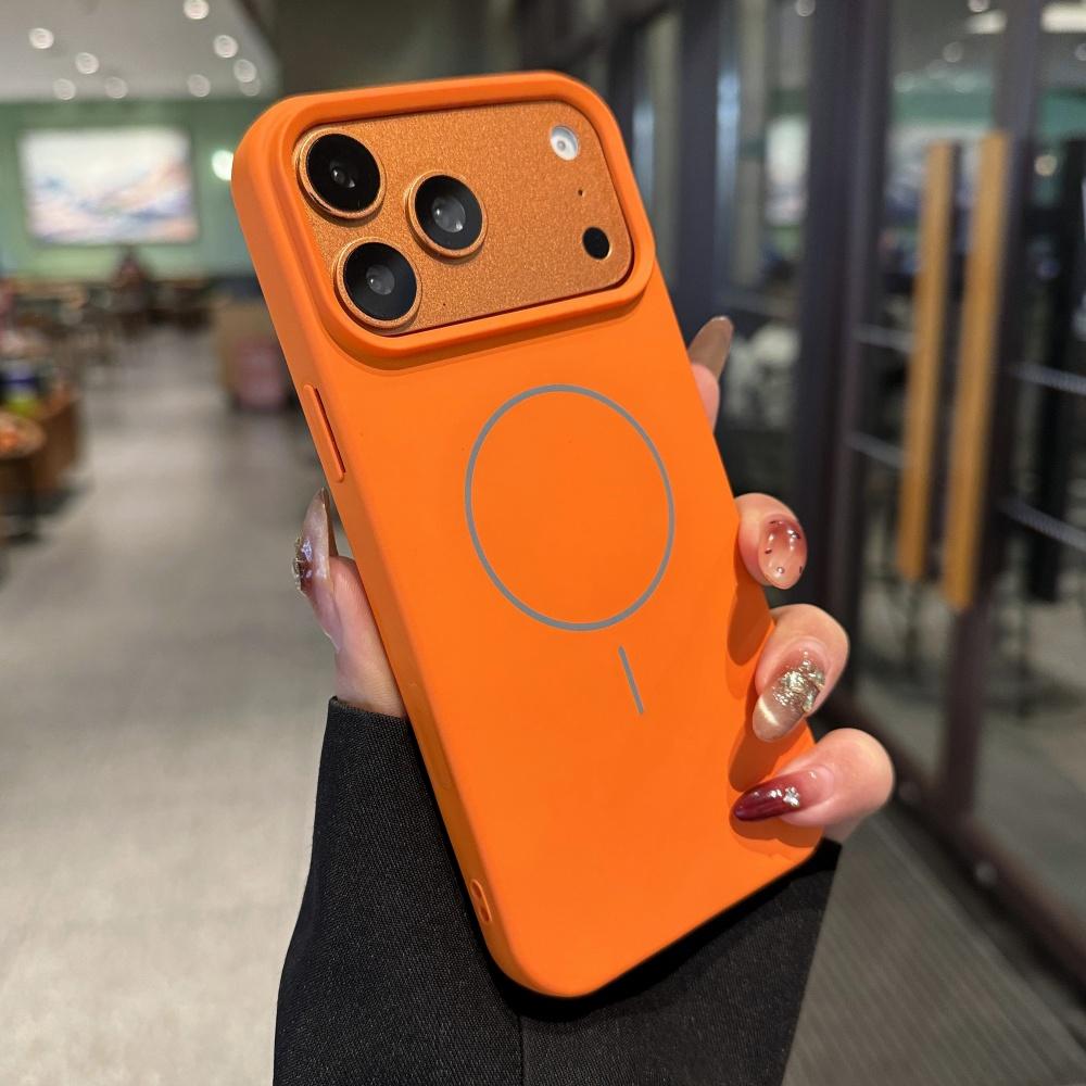 Liquid Silicone For Magsafe Magnetic Case For iPhone 17 Pro 16 15 14 13 11 12 Pro Max Air Camera Touch Button Shockproof Cover