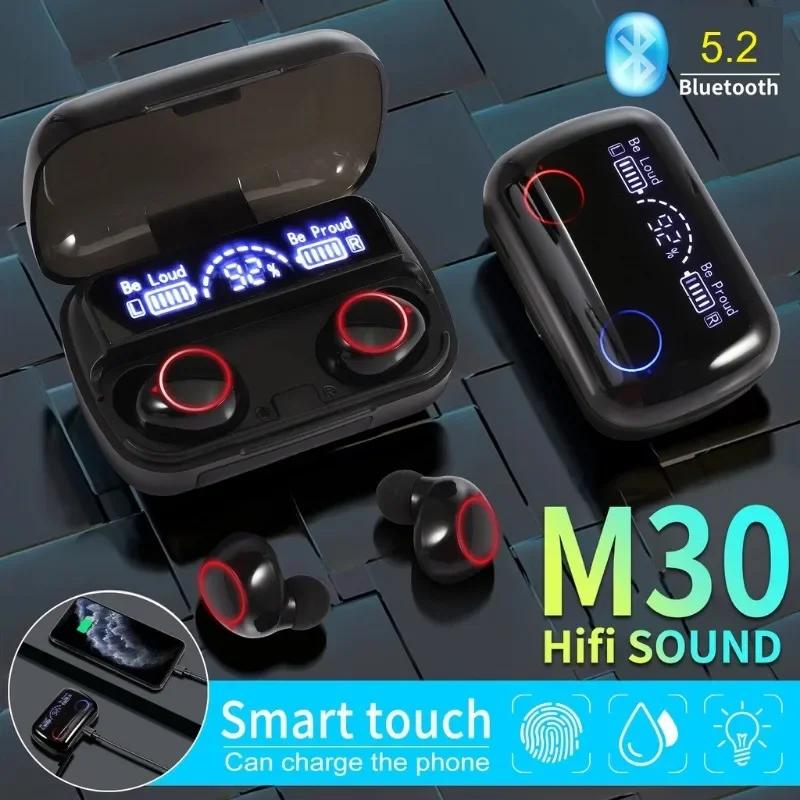 Xiaomi M30 Tws Wireless Earbud Noise Reduction IPX7 Waterproof Bluetooth-compatible 5.1 Sports Dynamic In-ear Earphone for Allphones