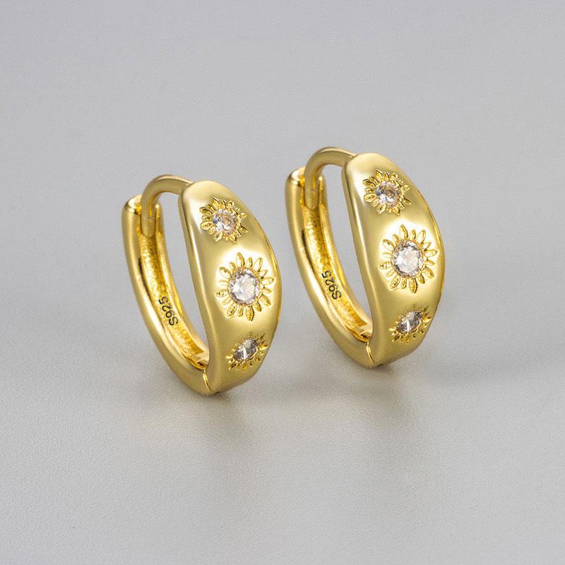 Xiaomi 925 Sterling Silver Earrings For Women Trendy Shinning Star Zircon Stone Earring Jewelry Prevent Allergy Party Accessories Gift