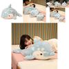 Adorable Dolphin Plush Toy Ocean Stuffed Animal Pillow In Soft Light Blue