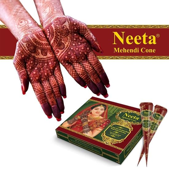 Online Hub Special Neeta Mehndi Kegel für Hand Füße