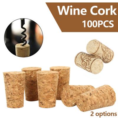 Korki do wina Standardowe Naturalne Miękkie Drewno Korki do Wina Wielokrotnego Użytku Stożkowe Zatyczki Uszczelniające Przenośne Korki do Butelek Piwa do Butelki Wina