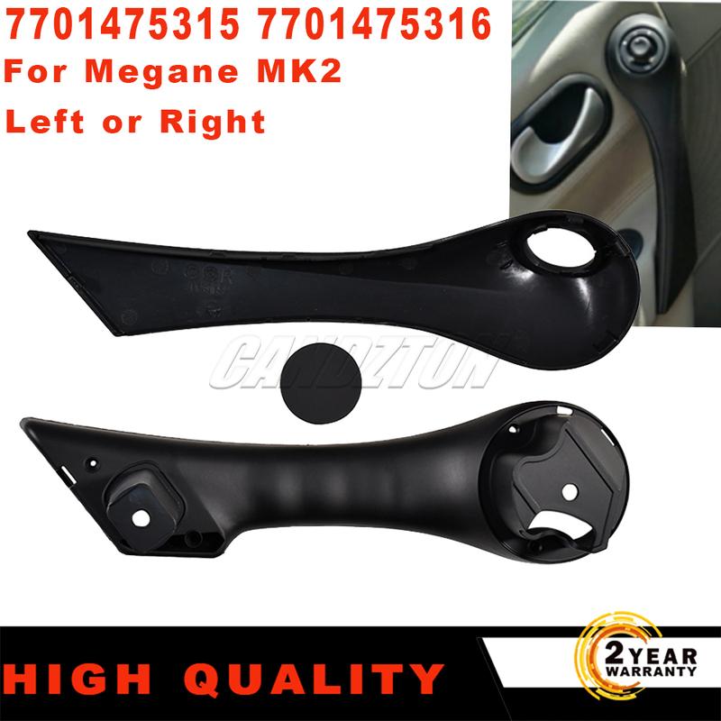 Für Renault Megane MK2 2002-2009 Neu 1 Paar Vordere Innentürgriff Schwarz L+R ABS 7701475315 7701475316 Autozubehör