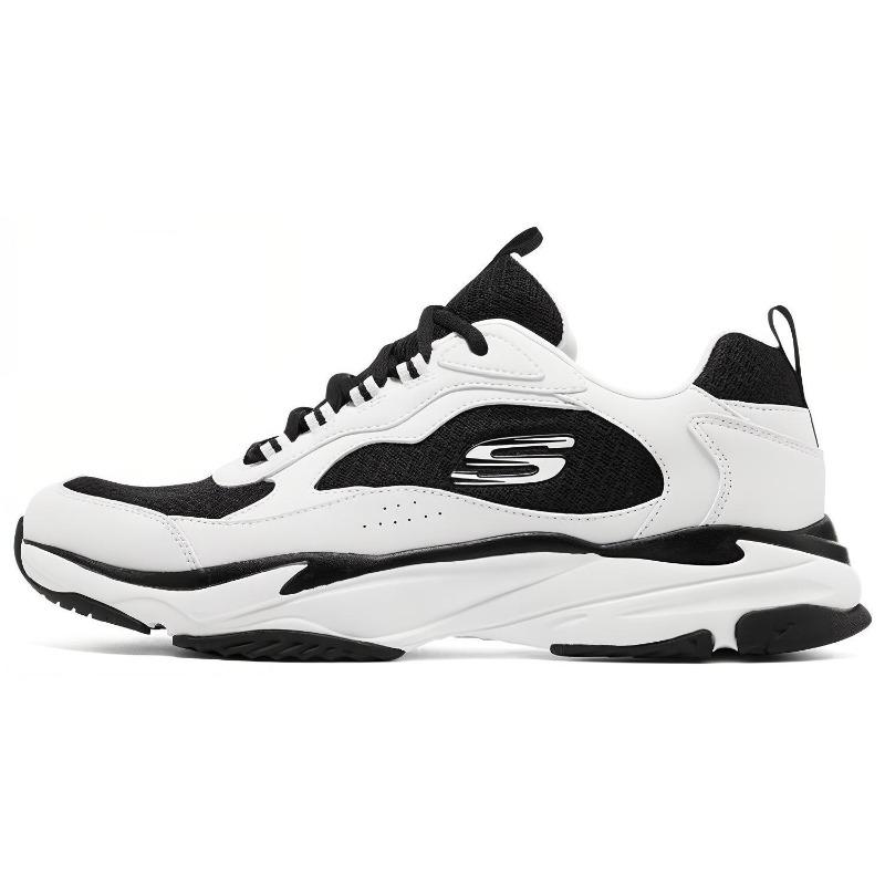 Skechers Lifestyle Arizin Мужские Черно-белые Низкие Повседневные Кроссовки 8790160-WBK 44