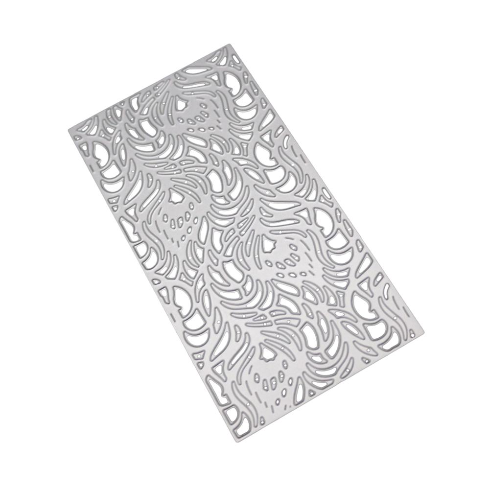 Abstract Pattern of Rectangular Frame Metal Silvery Stencil Embossing Cutting Dies For Diy Scrapbooking Paper Album Cards Making