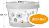Skater Storage for Side Miffy Made in Japan SIJ3-A Containers, 3-Pack, 240ml, Dishes, Monotone,