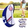 10PCS Cloth Portable     Headcover Practical Putter Head Cover Sports Entertainment Accessory