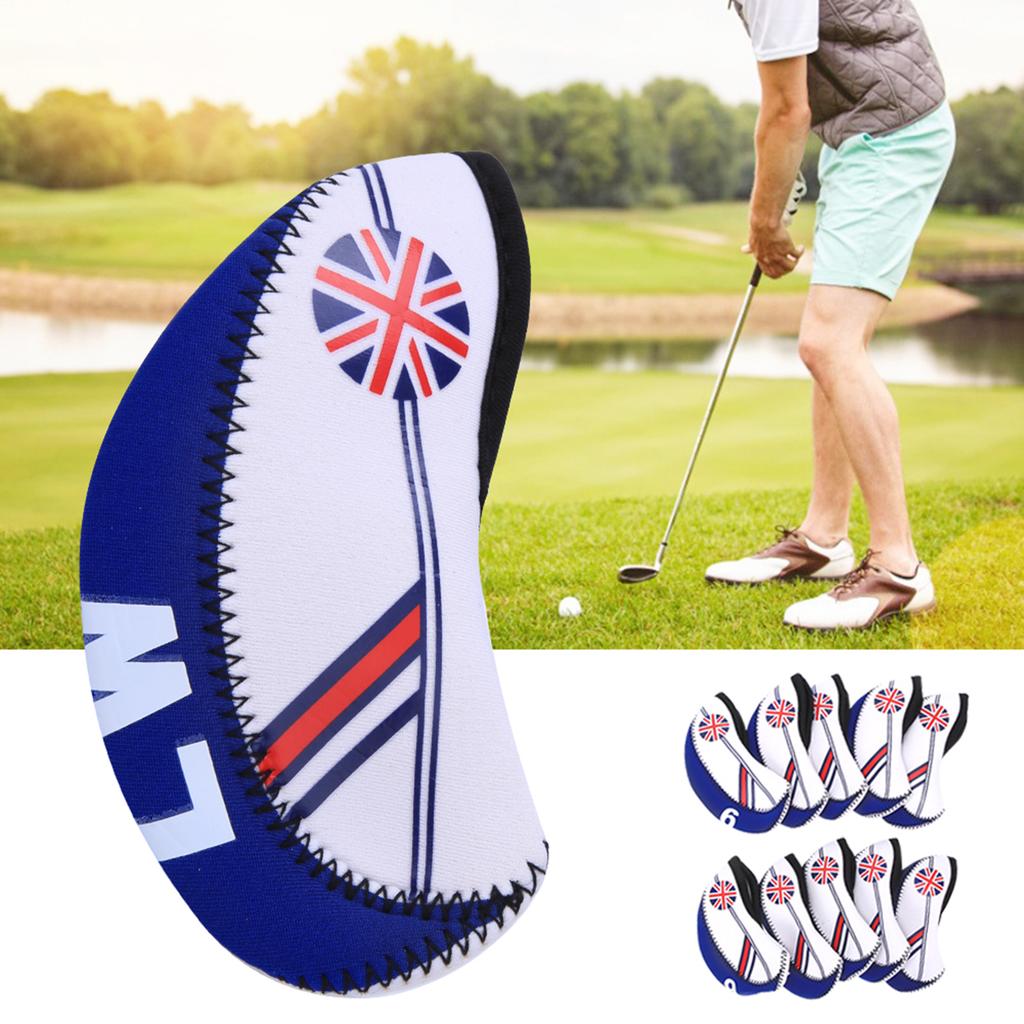 10PCS Cloth Portable Headcover Practical Putter Head Cover Sports Entertainment Accessory