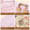 Portable Travel Makeup Bag Cosmetic Organizer Zipper Pouch for Women Girls Daily and Travel Use