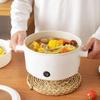 Non Stick Electric Cooker with Steamer Soup Stew Pot Electric Hot Pot  Student Dormitory