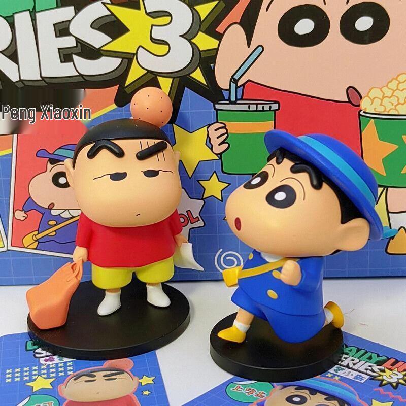 Crayon Shin-chan Serie 3 Trendige Spielfigur - Niedliche Plüschpuppe & Schreibtischdekoration Geschenk