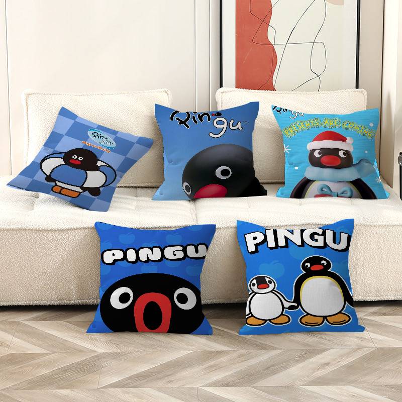 Cartoon Cute PPingu PPenguin Cm Cushion Cover Pillow Cover Decor Pillowcase Home Pillowcase for Couch Pillow