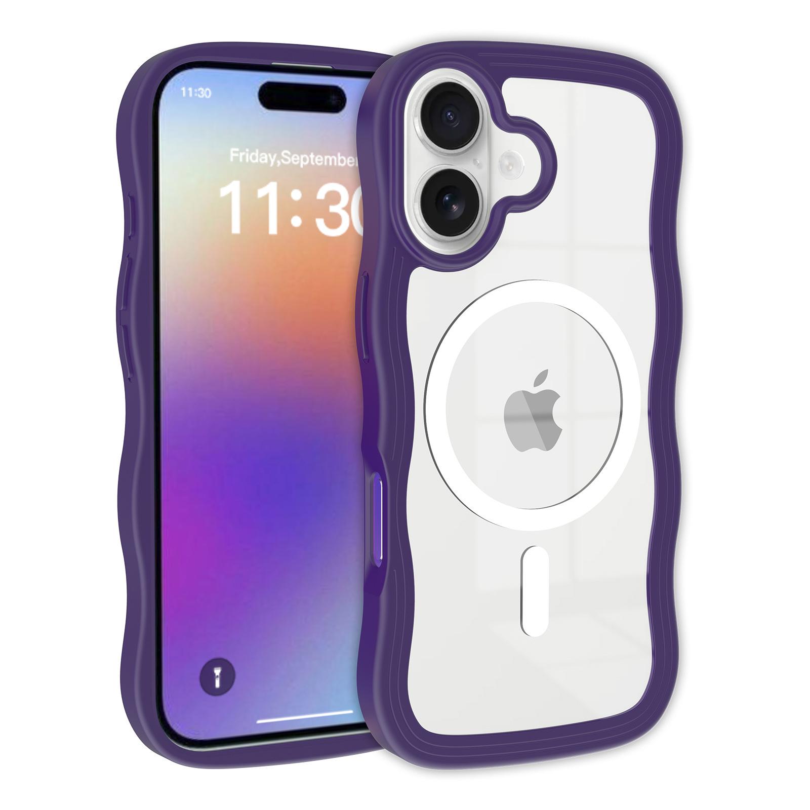 

For Apple 17 Wave Phone Case for IPhone 16/15 Promax Protective Magnetic Transparent Anti Drop Case For iPhone 17 Air