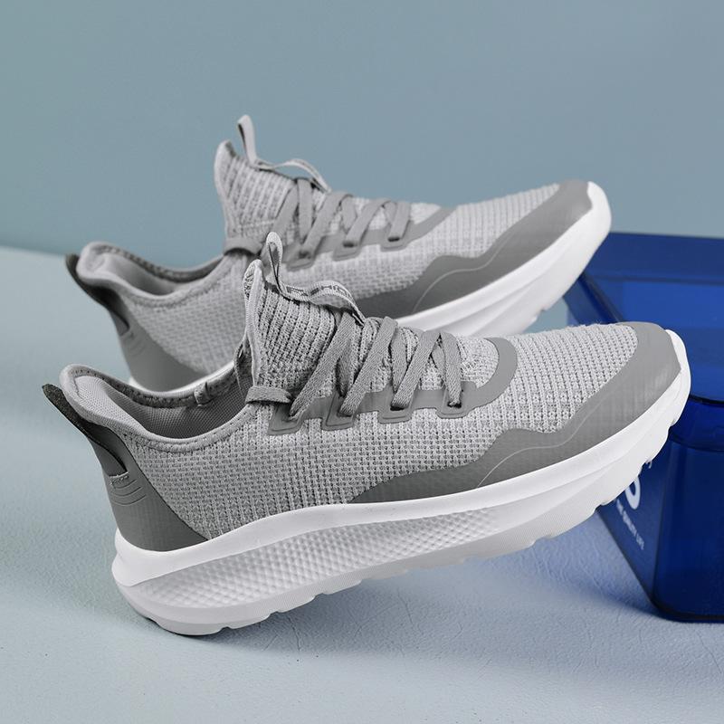 New Mesh Shoes Running Shoes Foot Chip Magnetic Shock Massage Shoes Vibration Couple Shoes One Foot Flying Knitting Shoes