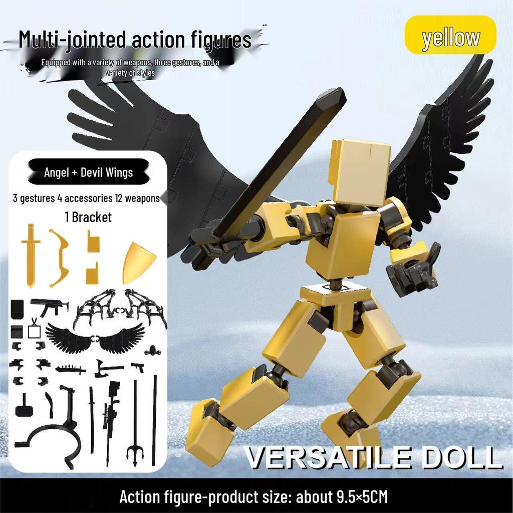 Lucky 13 Articulated 3D Printed Mini Action Figure with Personalized Joints