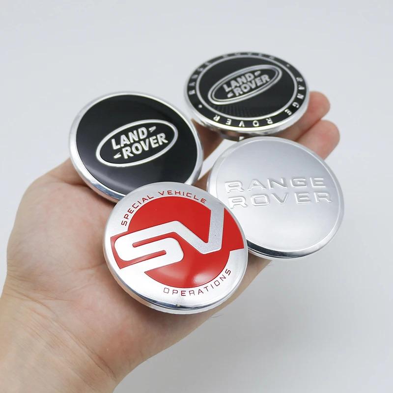 4Pcs 62mm For Land Rover Car Styling Car Wheel Center Hub Cap Covers Badge Range Rover L322 L405 Freelander Discovery SVR Evoque SA1
