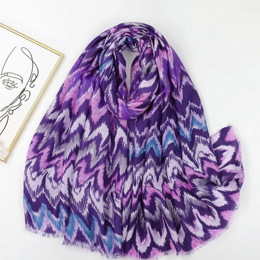 2024 Spring And Autumn Winter New Cotton And Hemp Long Thin Scarf Travel Versatile Sunscreen Warm Shawl For Women