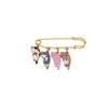 Creative Alloy Kitten Brooch Pin Badge & Bag Accessory