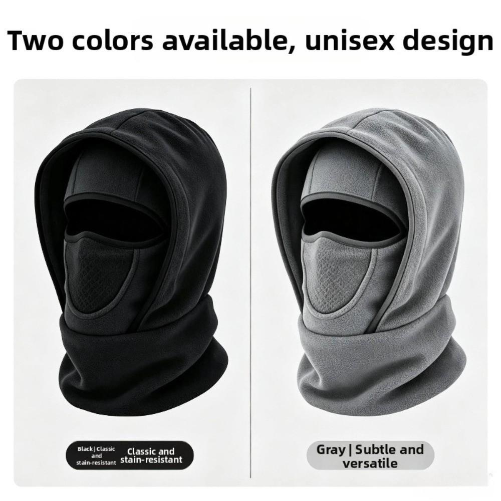 Fleece Lining Winter Balaclava Hat Thermal Insulation Face Neck Warmer Unisex Winter Outdoor Cap
