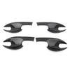 4PCS Car Door Handle Bowl Cover Trim For Mazda CX-5 CX5 2017- Carbon Fiber