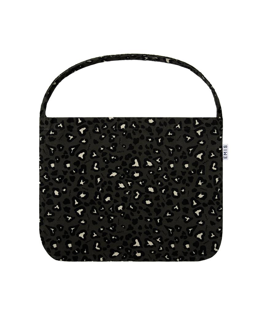 Emis Corduroy Emis Leopard Eco Bag-Dark Gray