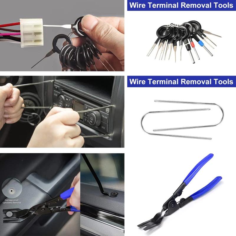 Auto Car Instrument Board Removal Tool Kit Hand Tool Set Crowbar Screwdriver Automobile Sound Disassembly Kit 5/11/41PCS
