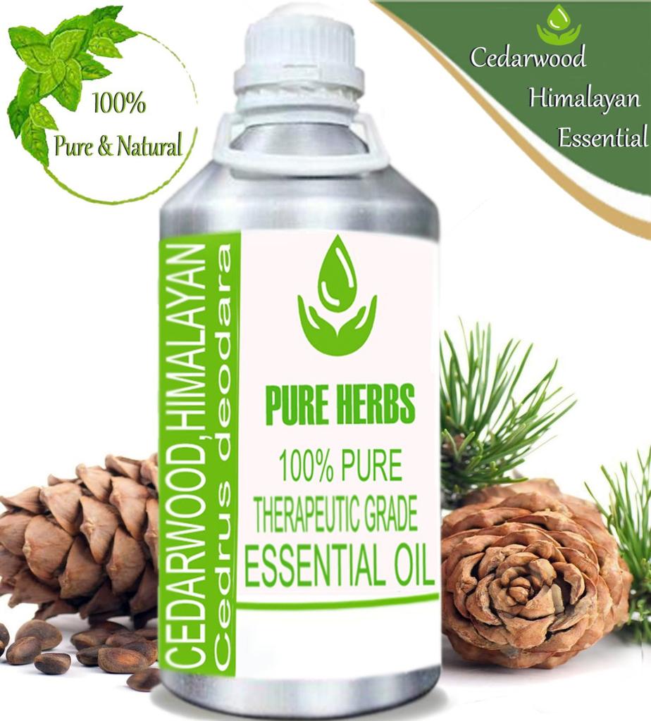 Pure Herbs Cedarwood Himalayan 100% Pure Cedrus Deodara Essential Oil ZA 318