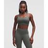 Ultralu Square Neck Workout Bra MeDium Support D DD Cup Palm Deco