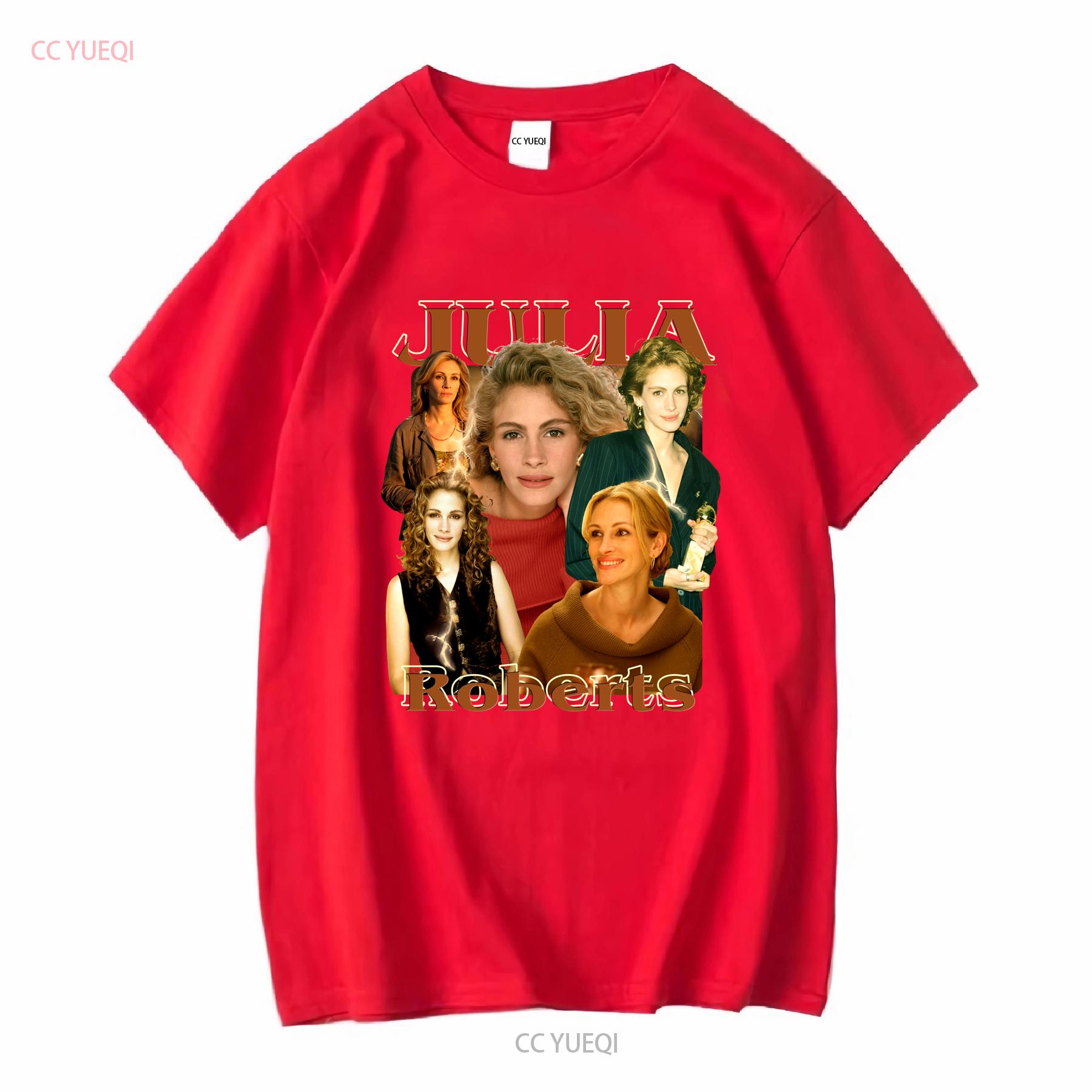 Julia Roberts Vintage Bootleg T Shirt long or short sleeves vintage Washed fashion Comfortable Stylish Breathable Stretched S