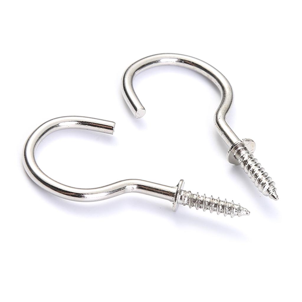 Packung mit 100 kleinen Schraubhaken Hakenschrauben 1/2 Zoll Kleine Haken für Schrauben Schraubhaken Kleine Schraubhaken für Holzkunst