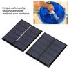 2 Stück Solarpanel 0,5W 2,5V DIY Tragbares Polysilizium-Solarpanel-Ladegerät für elektrische Kleingeräte