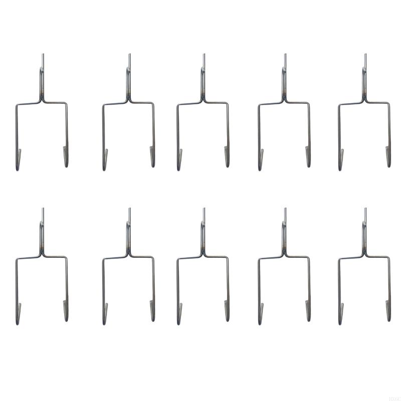 10pcs Stainless Steel Hooks Suitable for Barbecue Picnics and Homes Kitchen HX6C