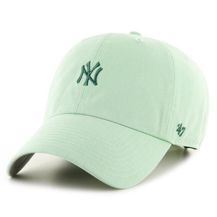 Verstellbare Kappe 47 Brand - BASE New York Yankees hemlock - Herren - Weiß - Frühling / Sommer - Sportbekleidung