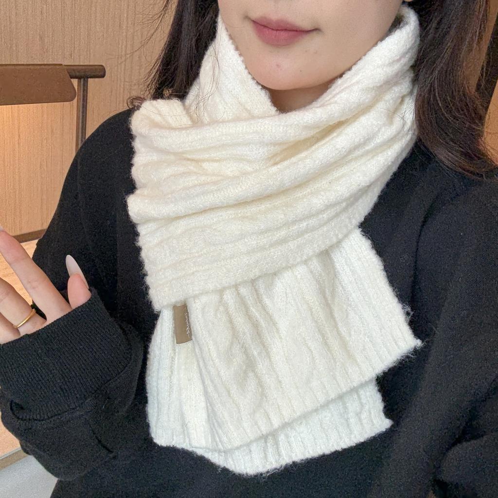 Atmosphere Premium Maillard Winter Warm Scarf Fair Island Knitted Fashion Korean Version Couple Shawl Scarf