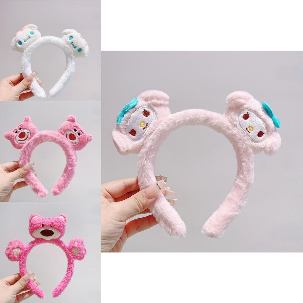 Korean Style Knit Hairband For Girls Cute Panda Handmade Hair Clip Cartoon Headwear