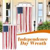 American Bunting Flag Rag Garland Rustic Flag Independence Day Day 4x2.3Ft For 4th Of Garden Fl N2C5