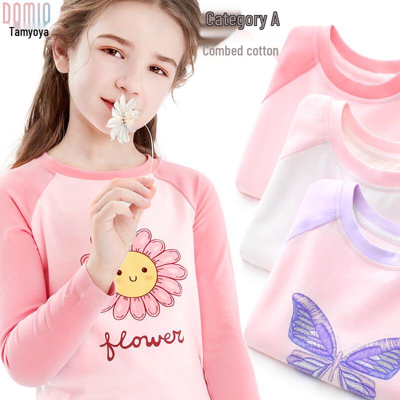 Duomiaowu Girls  Cartoon Long Sleeve T-Shirt 160