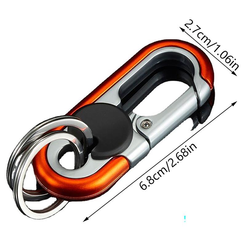Car Keychain Creative Key Holder Men Fashion Camping Climbing Metal Key Ring Car Styling Auto Car Keyring Accessories