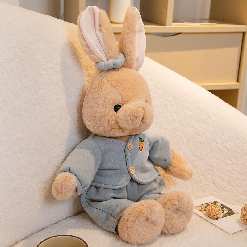 Cartoon Rabbit Doll Plush Toy Girls Bed Doll Sleeping Pillow Grab Machine Doll for Children’s Day Gift