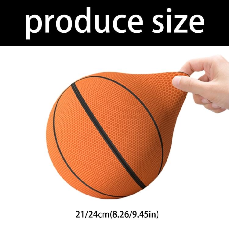 Soft Squeezable Sport Ball Noiseless Indoor Basketball Motor Skills Training Toy For Indoor Outdoor Play Enduring