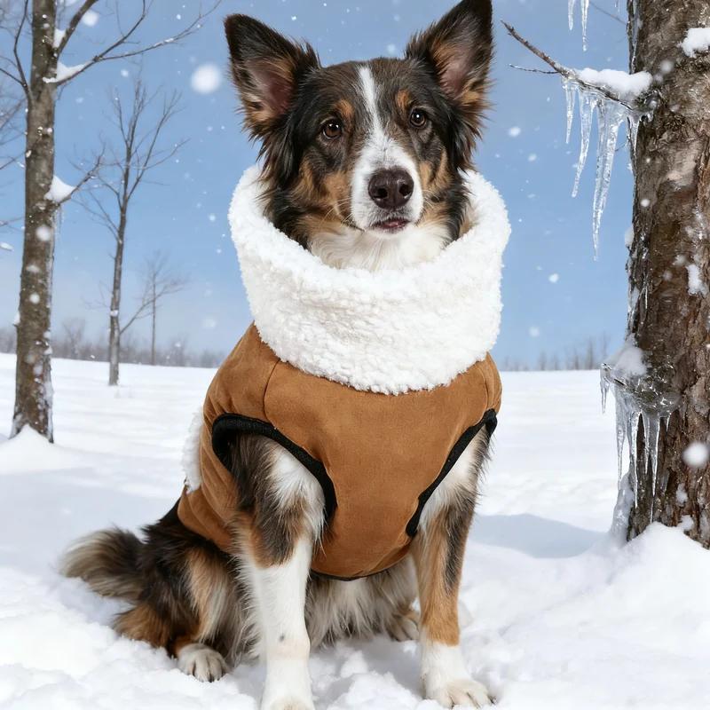 Sleeveless Warm Vest for Dogs In Autumn and Winter, Suitable for Small and Medium-sized Dogs