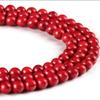 Natural Gemstone Stone Red Turquoise Beads 4 6 8 10mm Loose Spacer Beads for Jewelry Making