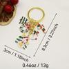European Christmas Keychain Pendant: Snowflake & Santa Claus Tree Charm