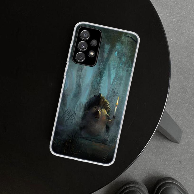 Hedgehog in the Fog Phone Case for Samsung Galaxy A17 A16 A26 A36 A56 A57 A37 A15 A25 A35 A55 A14 A24 A34 A54 A13 A23 A33 A53 Ga